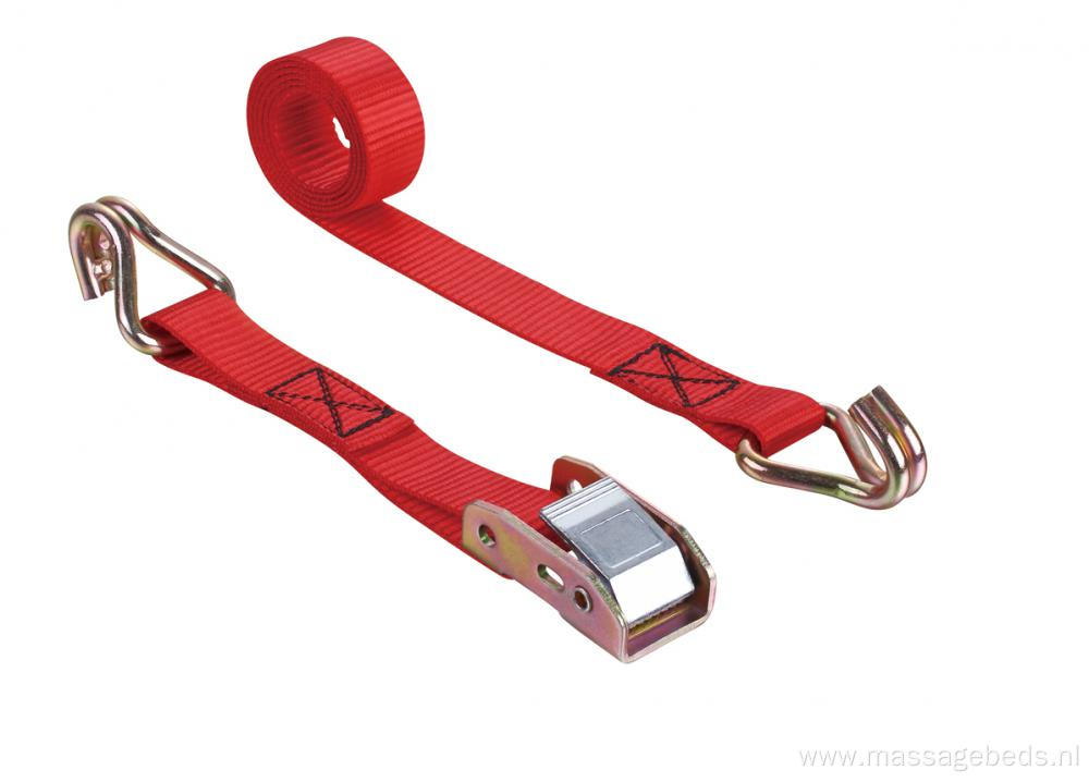 1"Cam Buckle With Lashing Belt 680KG Red Polyester