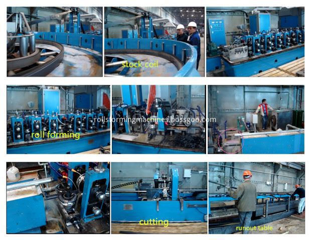 working flow of carbon steel pipe making machine