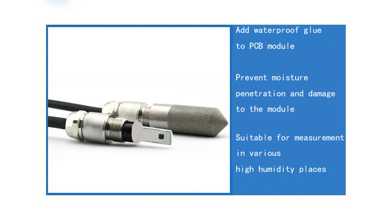 External Thread Tapered Stainless Steel 316 L High-precision Digital Temperature And Humidity Sensor Probe Housing