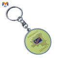 Metal custom silver aa coin keychain