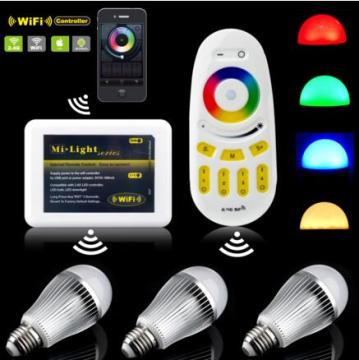 Milight 2.4G 4-Zone LED Wireless RF RGBW Controller Touch Remote For Milight RGBW Led Bulbs