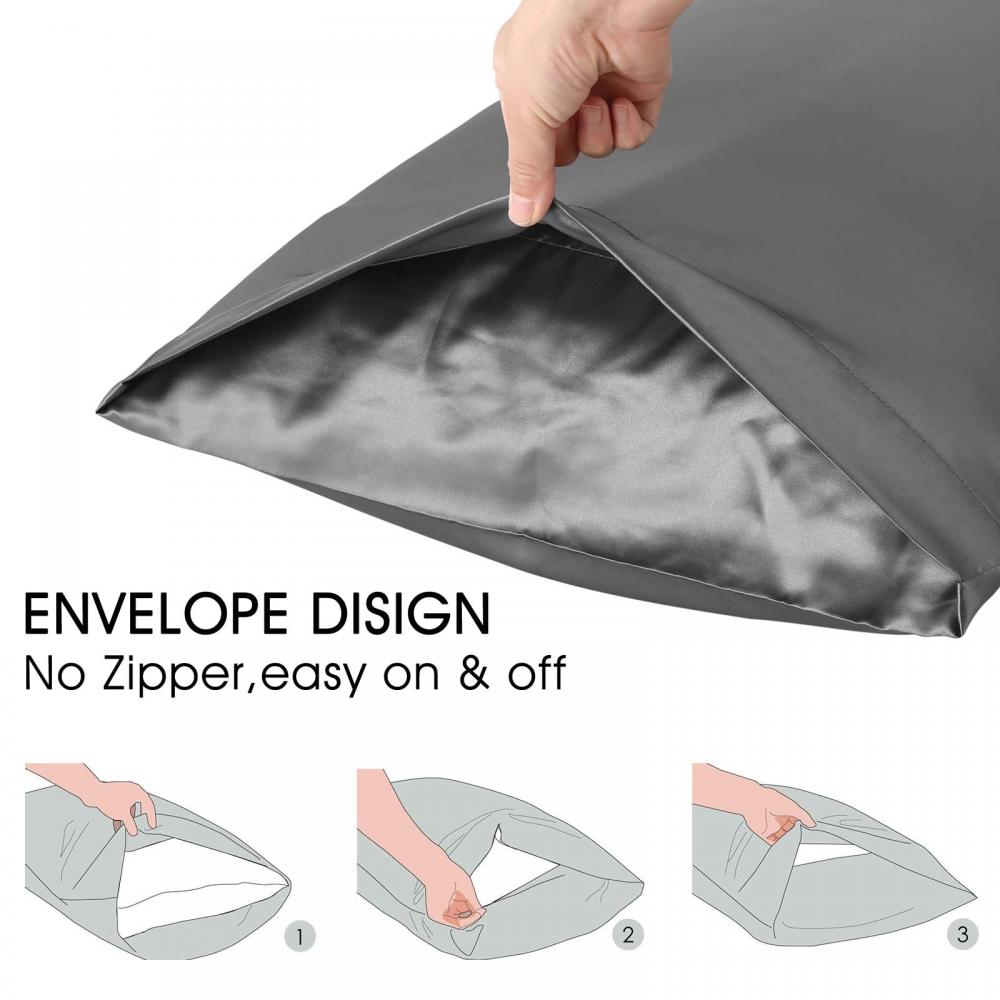 Satin Pillow Covers With Envelope Closure