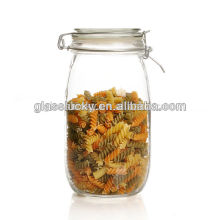 wholesale clear glass cookie jar , food storage clear glass cookie jar