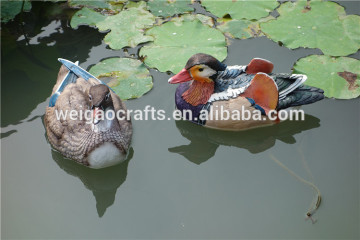 polyresin mandarin duck resin animal crafts