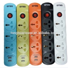 smart power extension electric socket with surge protector/extension plug and socket with usb
