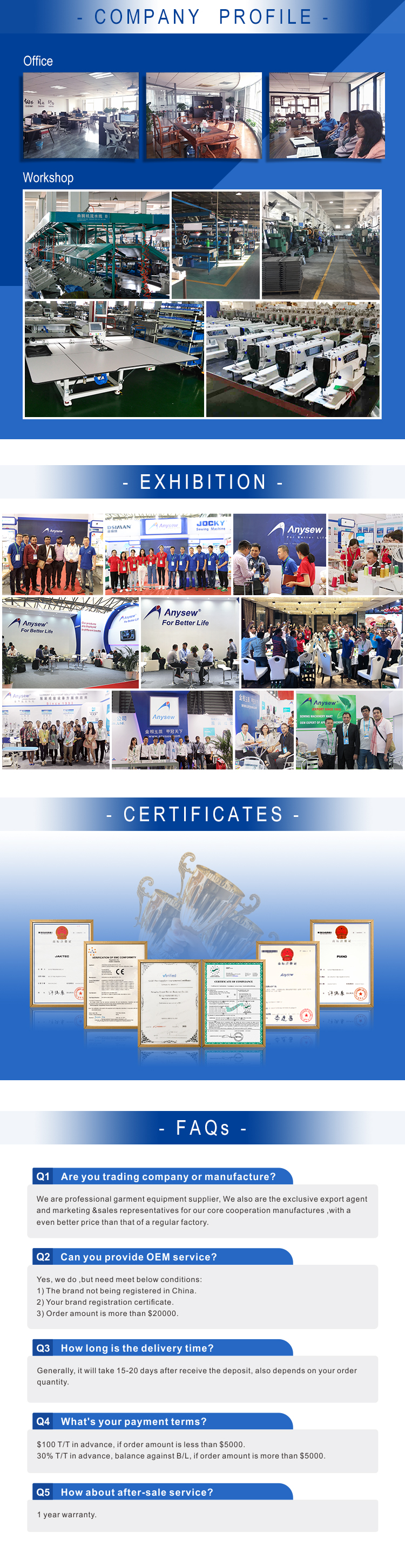 AS326G Automatic Computerized Pattern Program Sewing Machine Controlled Cycle Machine