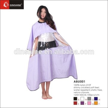 Front visible Cutting Cape Nylon hairdressing cape