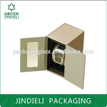 double door opened cardboard watch box packaging