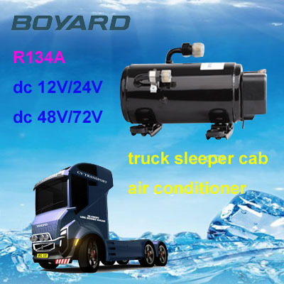 kit de aire acondicionado R134A 12V/24V solar compressor for solar airconditioner for boats off-grid solar mill system