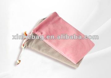 Velvet plain drawstring bags