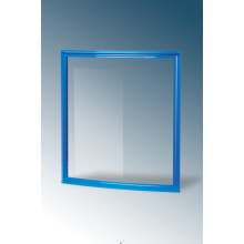 Congélateur porte en verre courbé avec cadre en plastique