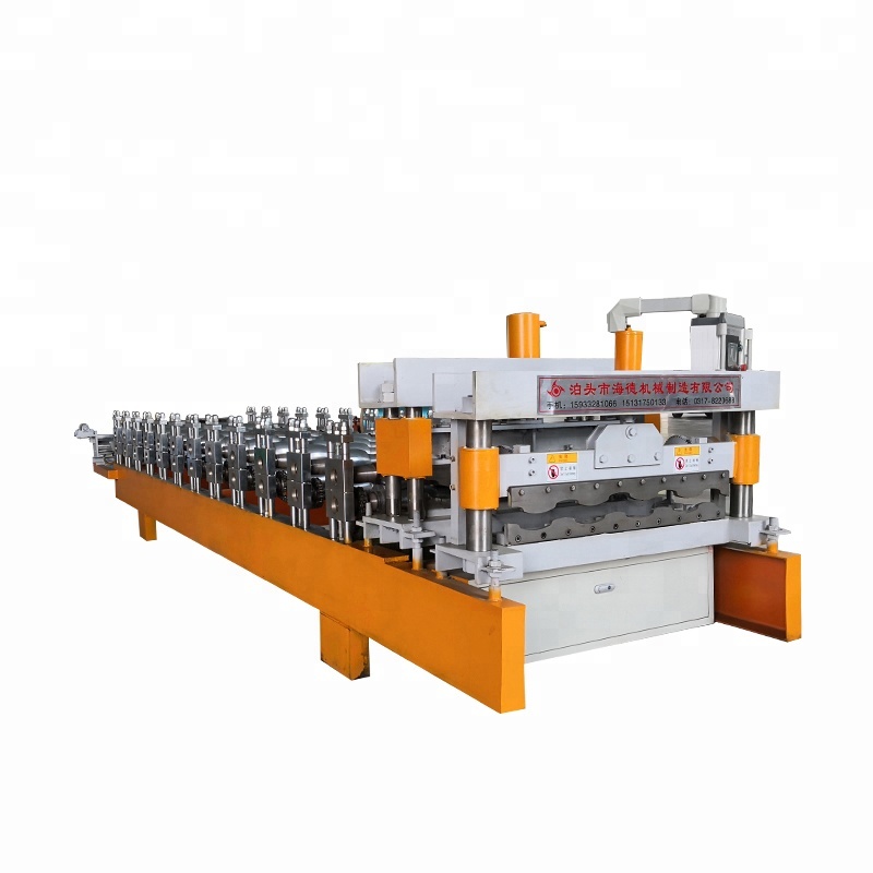 Roof Use and Colored Steel Tile Type glazed roof panel roll forming machine