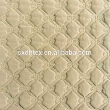 velboa/polyester embroidered thermal padded fabric with quilting for down coats/jacket