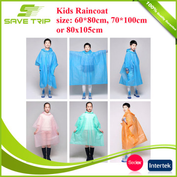 Fashion Custom Disposable Kids Raincoat