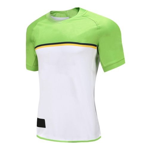 Herren Dry Fit Rugby Wear T-Shirt Weiß