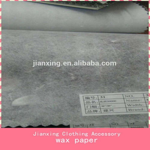 For embroidery efficiency wax paper