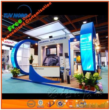 Lightweight easy assemble trade show exhibition booth wooden exhibition stand