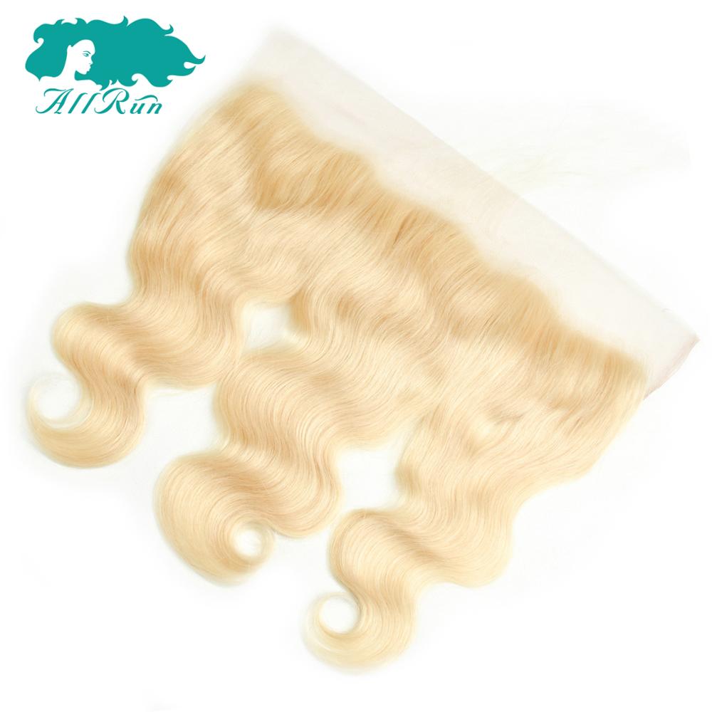 10-20inch peruvian 613 full lace 13*4, body wave blonde lace frontal