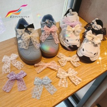 DIY Handmade Shoelace Accessories: Bow Ribbons, Pearls, and Sneaker Decorations