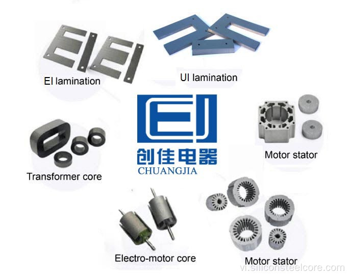 Chuangjia silicon tấm thép lõi sắt EI 133.2 Lớp 800 600 0,25-0,5 mm