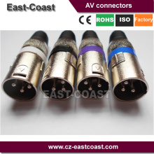 Microphone MIC Speaker 3PIN XLR male plug Audio cable Connector