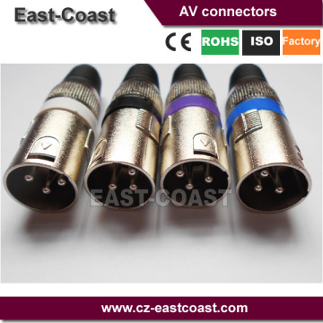 Microphone MIC Speaker 3PIN XLR male plug Audio cable Connector