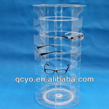 Multi-tiers promotional acrylic eyeglasses display/stand