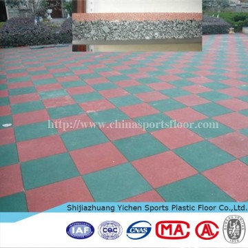 outdoor used kindergarten rubber flooring mat