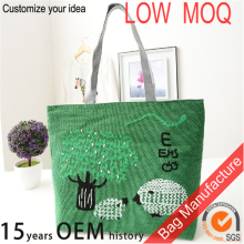 Simple Style Canvas patterned bulk beach bags Wholesale