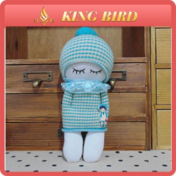 Blue lovely sock doll diy in popular