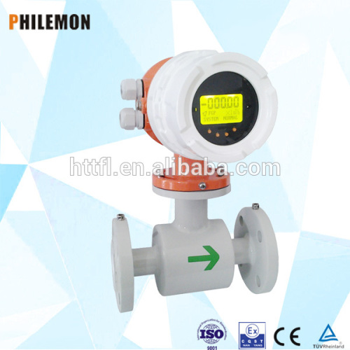 Low price electromagnetic flowmeter/ acid flow meter with computer in china