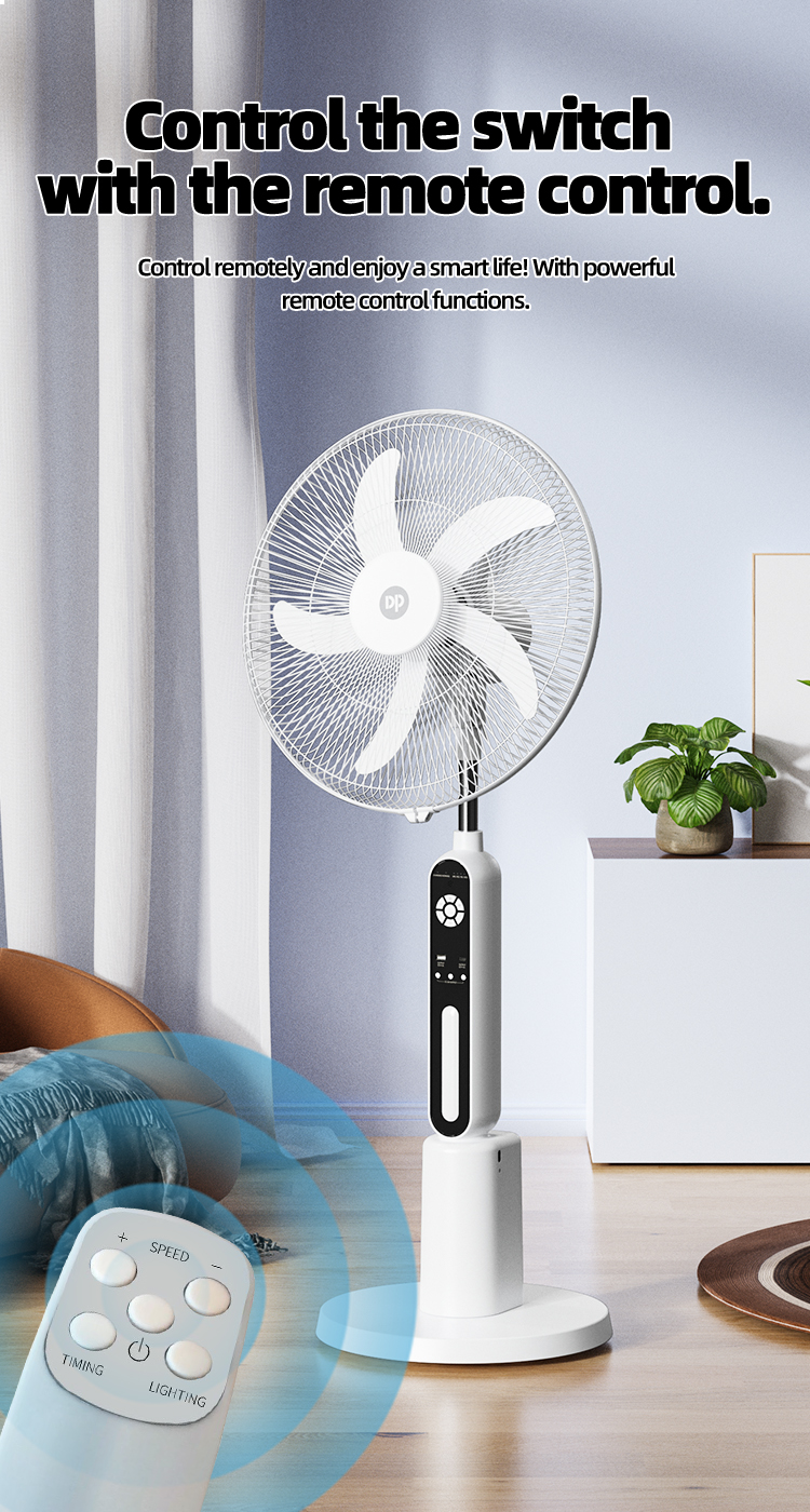 3-Remote Control 18'' 7000mAh Rechargeable AC DC Pedestal Stand Fan with Night Light DP-F506AL-detail 3-Remote Control 18'' 7000mAh Rechargeable AC DC Pedestal Stand Fan with Night Light DP-F506AL-detail