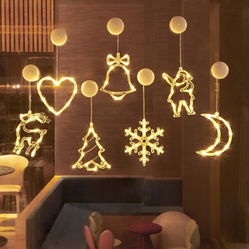 Christmas LED Lights for Bedroom Window Wall Decoration