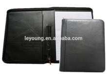 Business Zipper Document Bag Leather File Folder