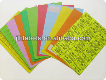 A4 label -------Color and custom Label