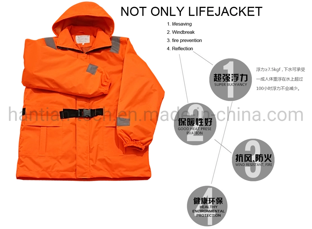 Marine Crew Warming Wanting Life Jackets Blue Floting General Workwear