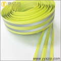 High visibility glow reflective tape waterproof zips