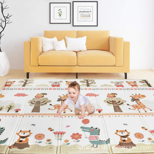 Round Soft Cotton Baby Crawling floor carpet Washable