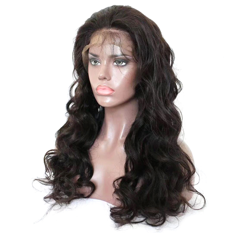 Wholesale 150% glueless brazilian hair full lace wig with baby hair, pre-plucked 360 full lace human hair wig