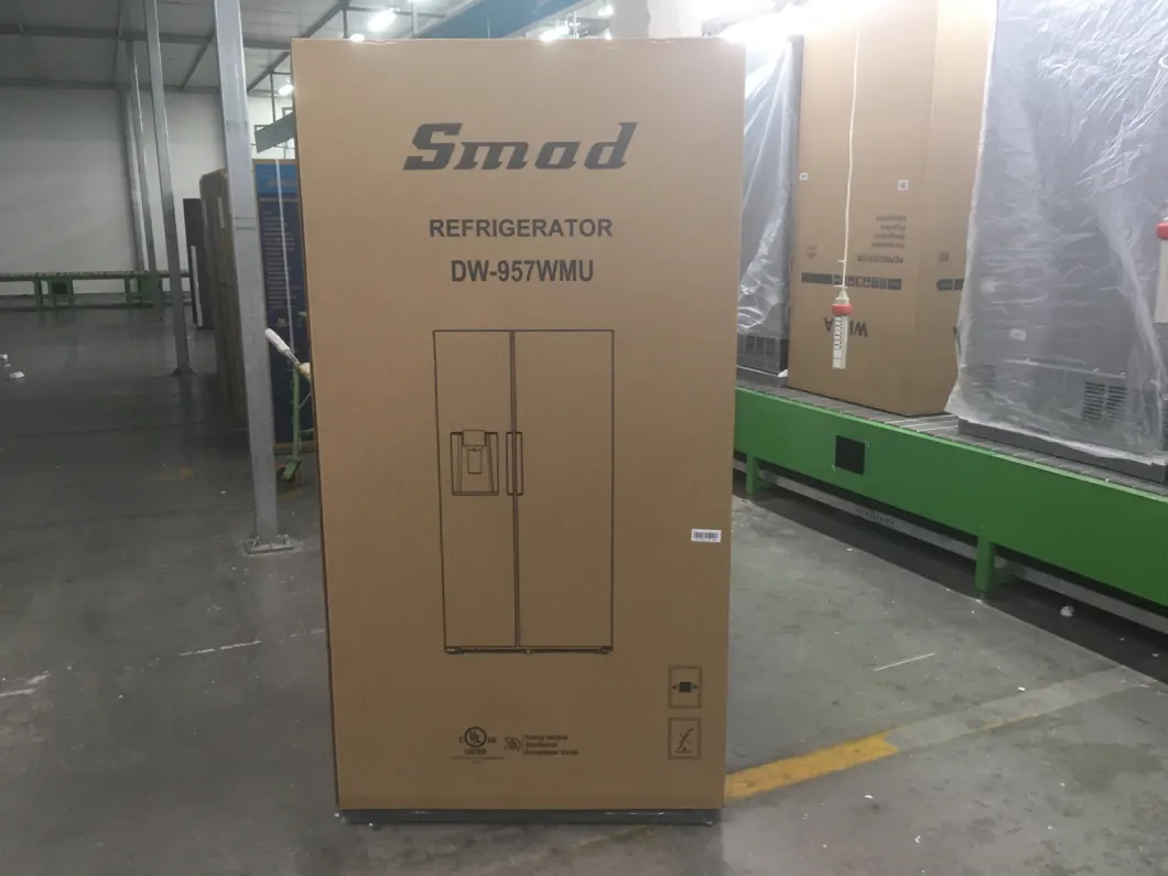 Smad Home Use Side by Side Door Large Capacity Refrigerator with Water & Ice Dispenser