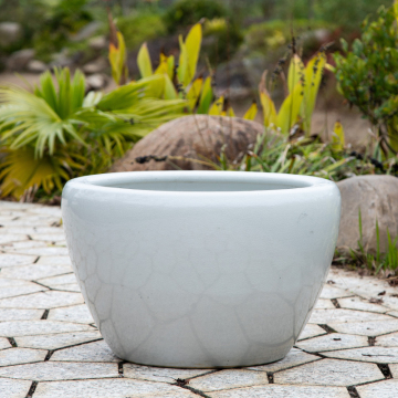 Large White Garden Plant Pots Outdoor