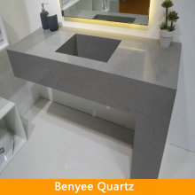Best engineered stone grey artificial quartz bath vanity top