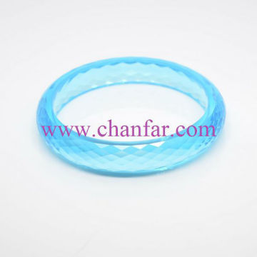 Fashion Design Light Blue Resin Acrylic Bracelet Bangles