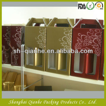 paper wine packaging box wholesale,rectangle wine box