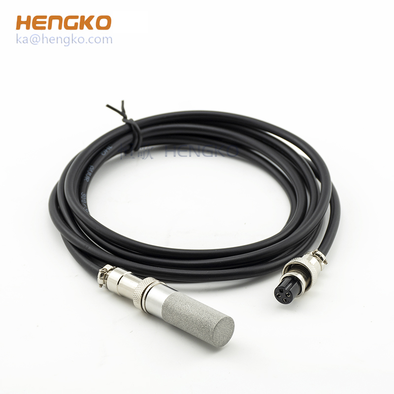 waterproof sensor metal stainless steel protective cover housing cable with RHT for temperature & humidity sensor