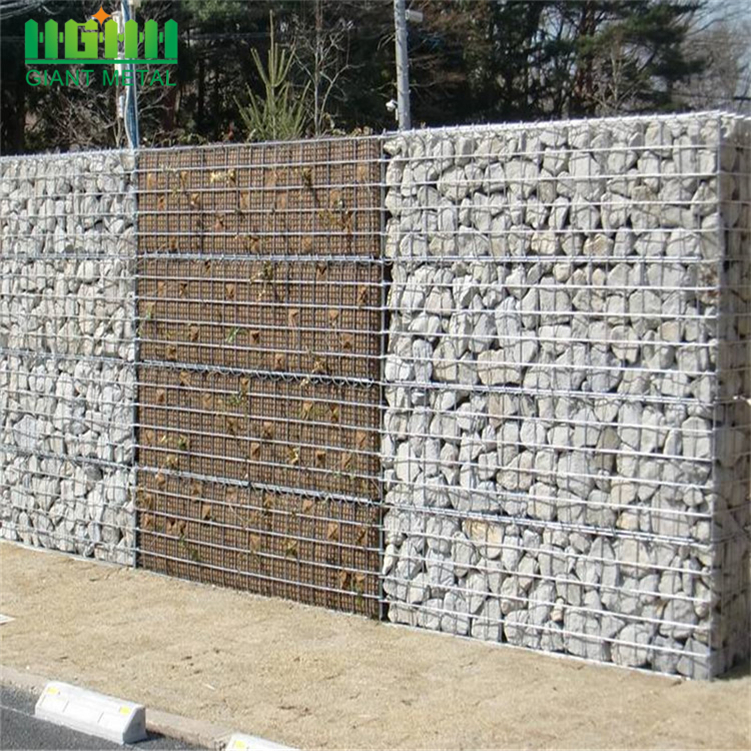 Heavy Galvanized Woven Gabion Basket Gabion Fence Wall