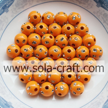 Oranje Kleur Fabrieksprijs Acryl Ronde Disco Dot Kralen 5 MM