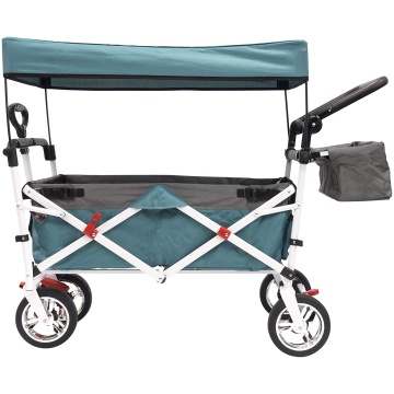 Beach Wagon Cart: Camping Wagon Utility Folding Wagon Cart for Garden