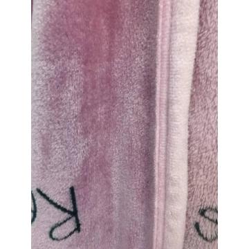 Cobertor de flanela de cor rosa elegante