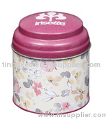 Dome Lid Chocolate Tin Box 